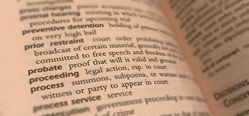 Probate in the Dictionary
